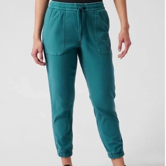 Athleta Borealis Teal Farallon Jogger Pants, size Large - Picture 1 of 5